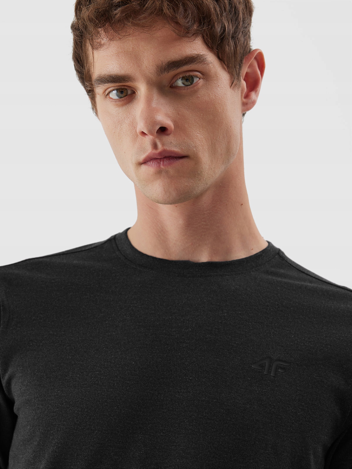 4F LONGSLEEVE MĘSKI KOSZULKA Z DŁUGIM RĘKAWEM Dekolt okrągły