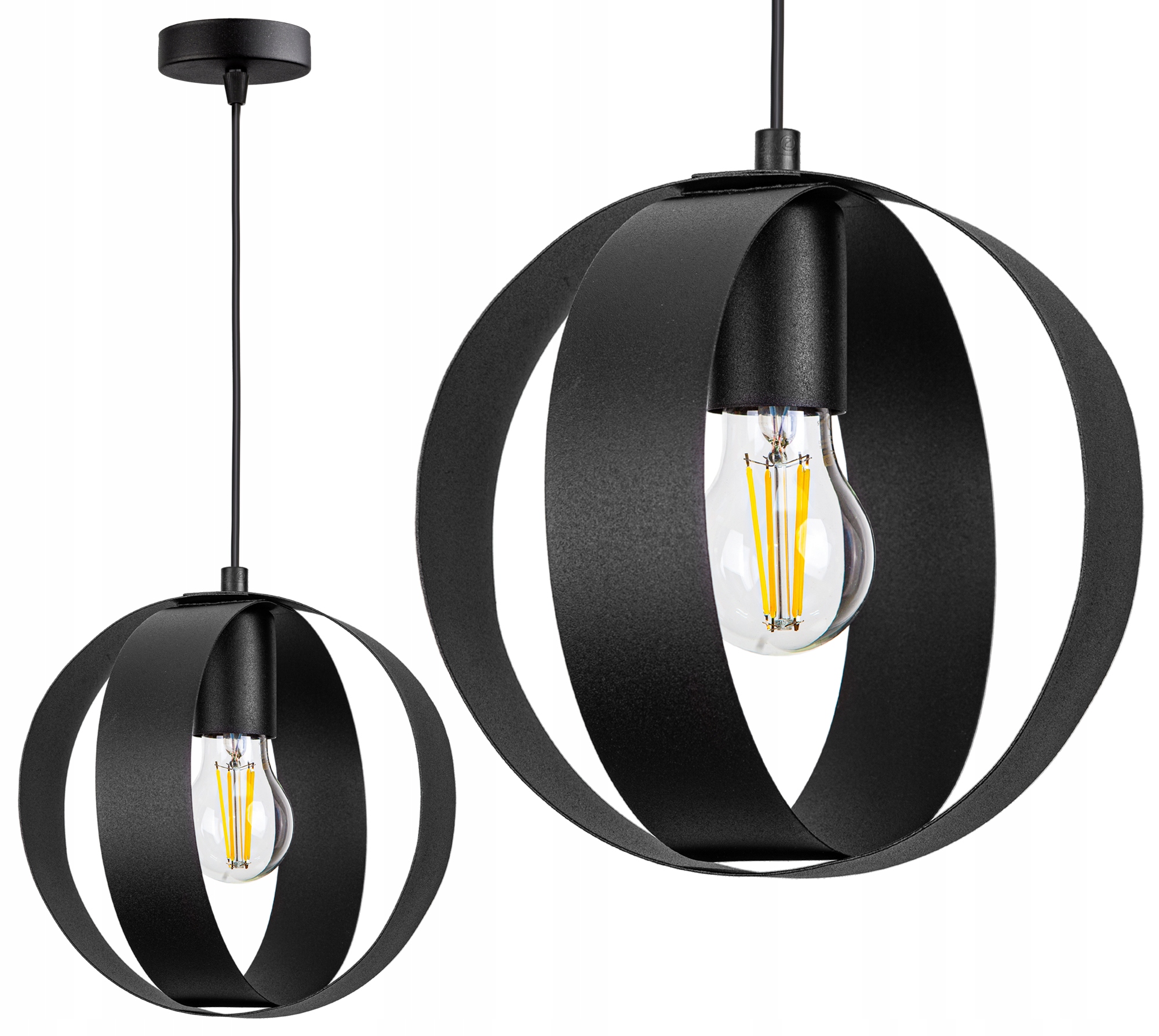 LAMPA SUFITOWA PLAFON ŻYRANDOL LOFT EDISON RING