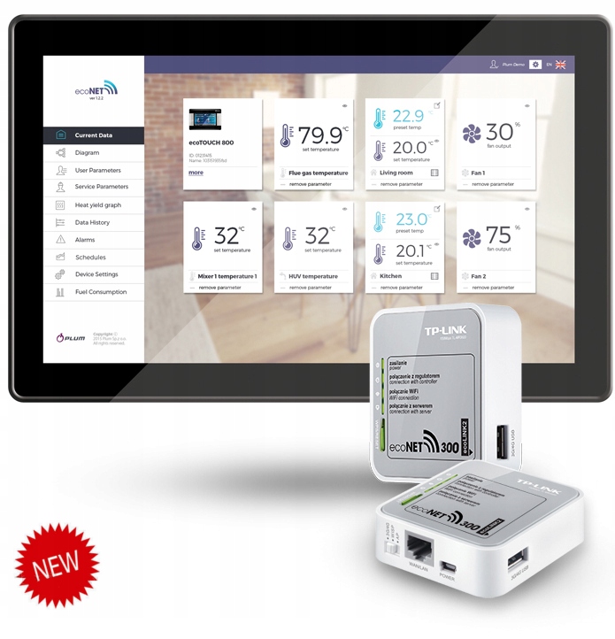 Moduł internetowy TP-Link ecoNET300 PLUM Marka Plum