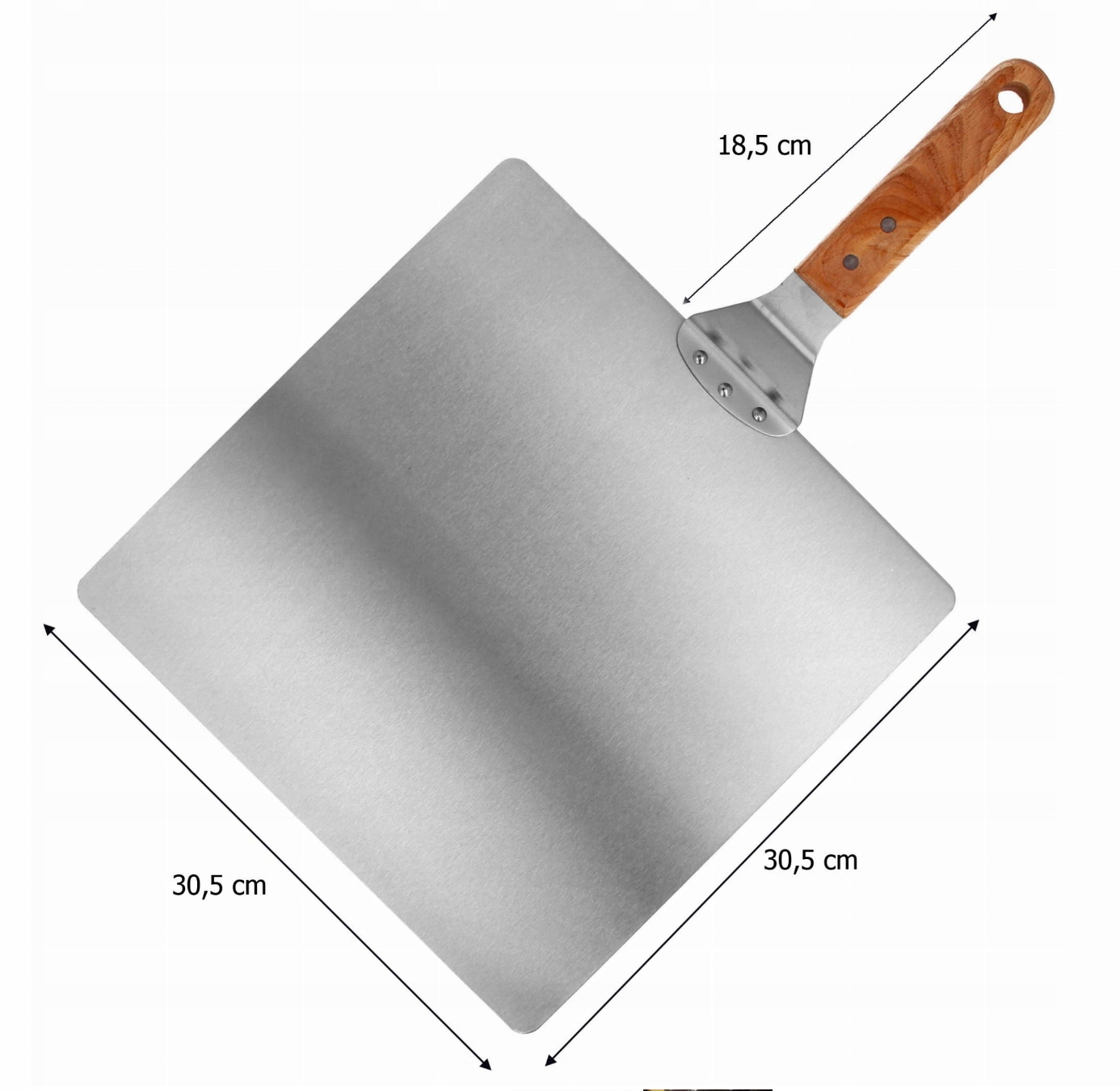 ŁOPATA SZUFLA TACKA DO PIZZY STALOWA VIAGGIO XXL + EBOOK GRATIS! Marka Viaggio