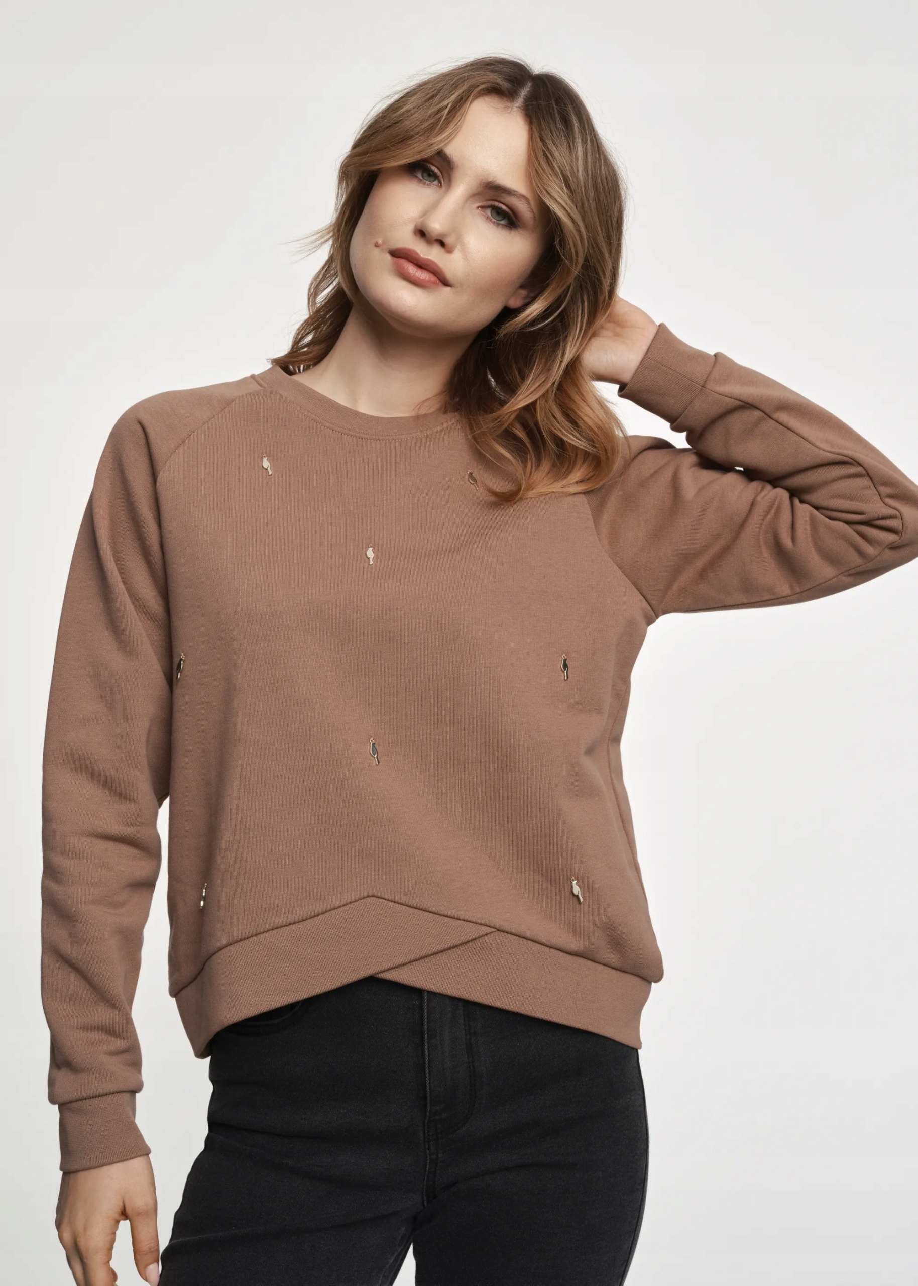 OCHNIK Bluza damska z zawieszkami BLZDT-0091-24 r. XXS