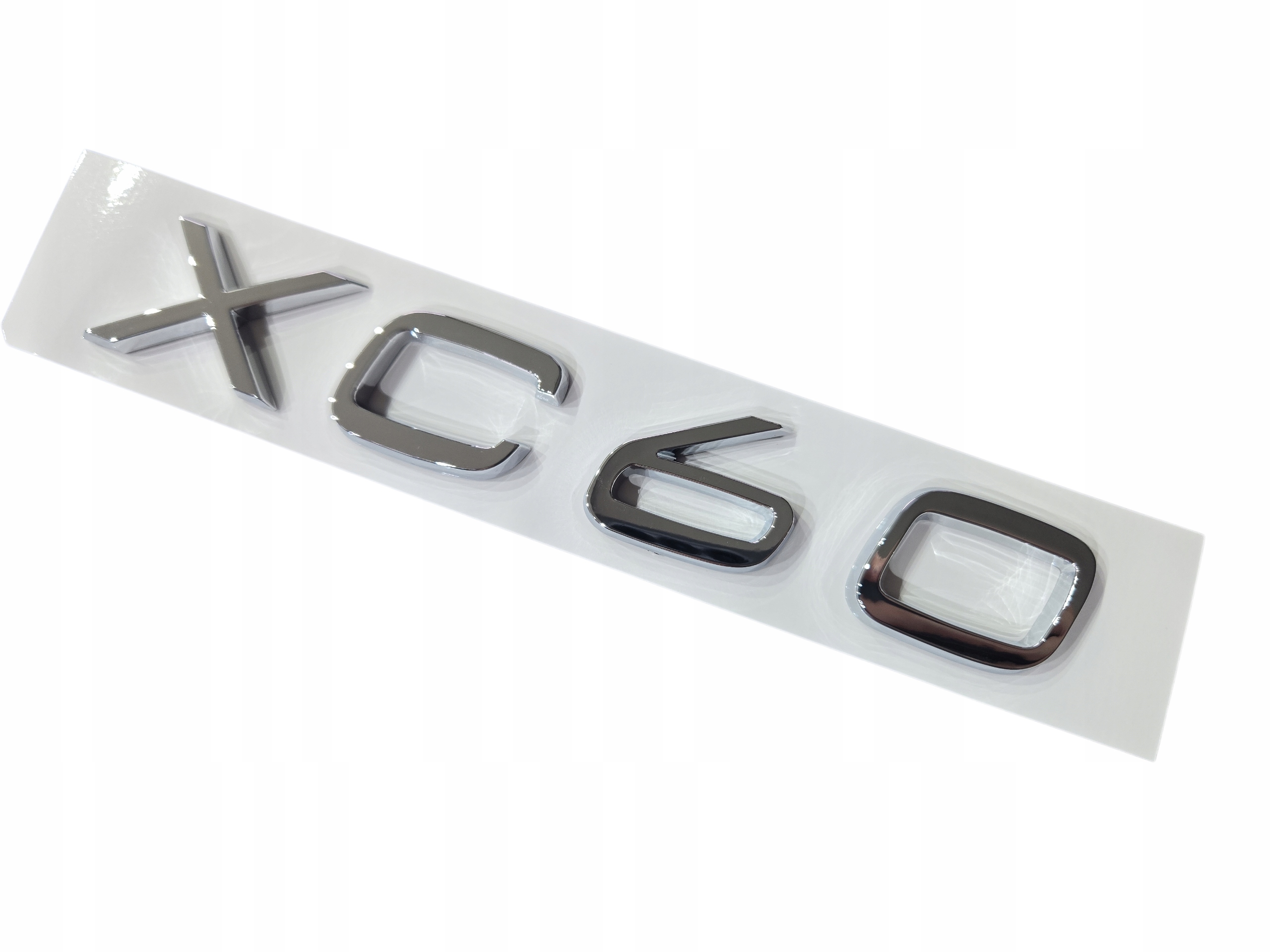 Emblemat XC60 do Volvo Silver Glossy