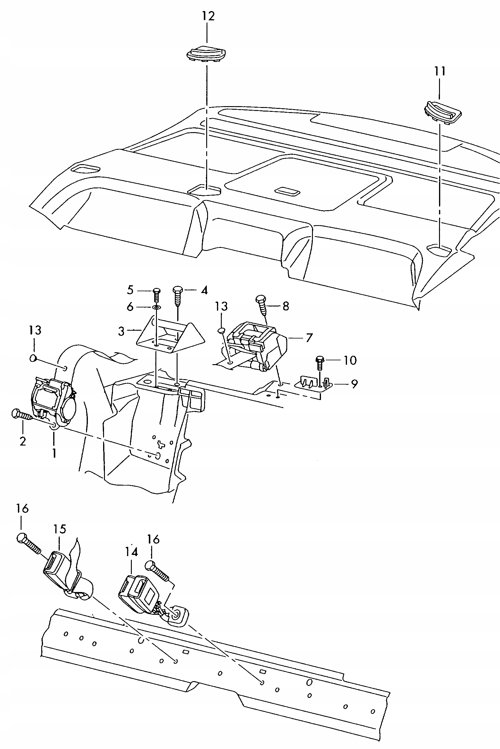4E0857806B ремень безопасности A8 S8 D3