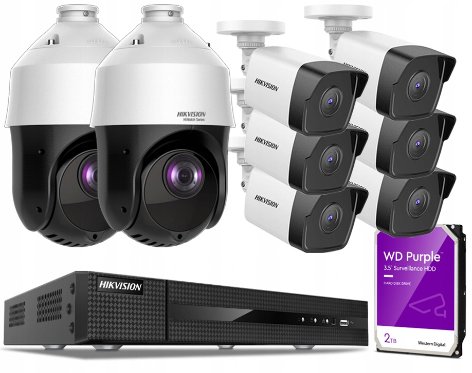 Monitorovací sada Hikvision Otočný 360 2Mpx Disk