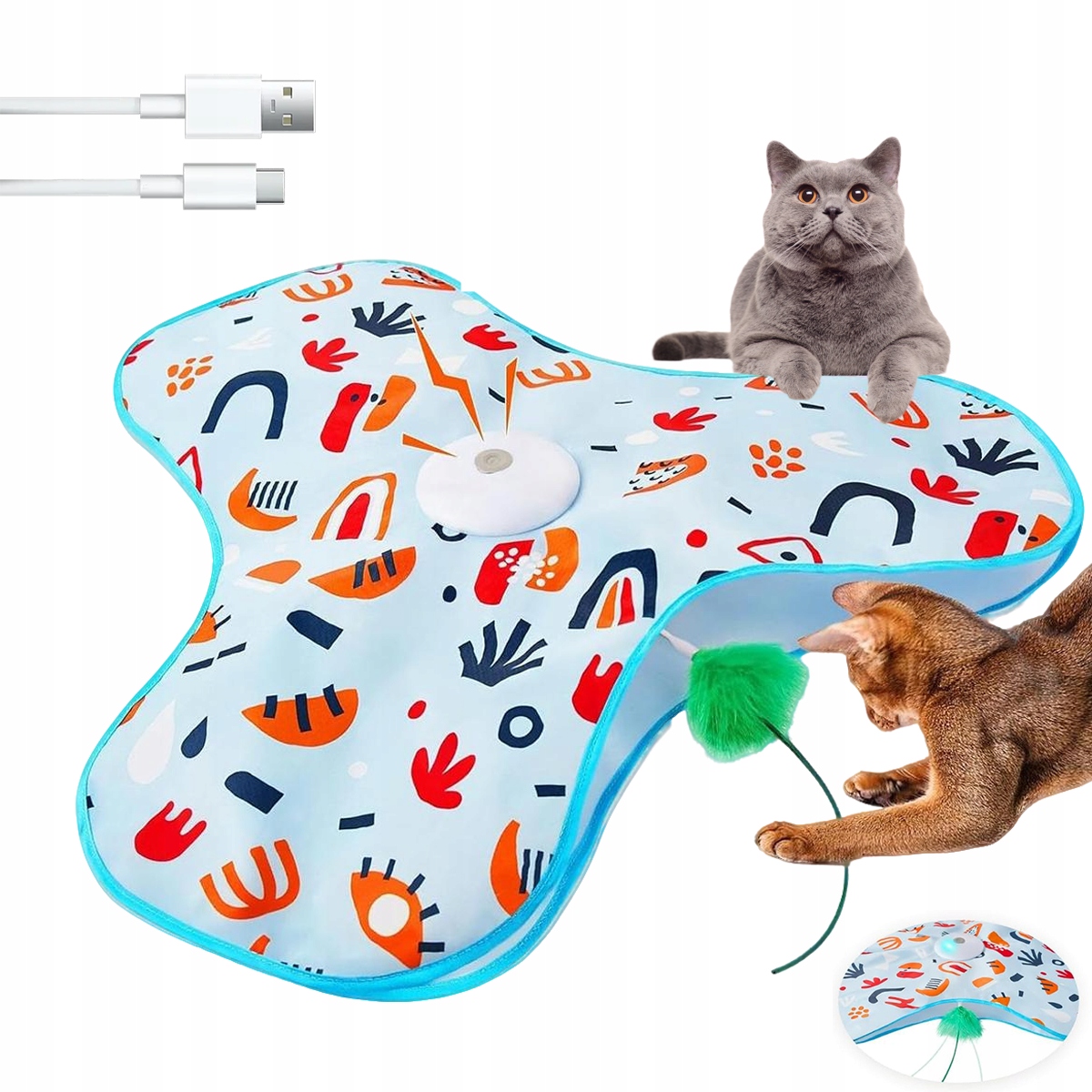 Levně Elektrická Hračka pro kočky s pohyblivým ocasem