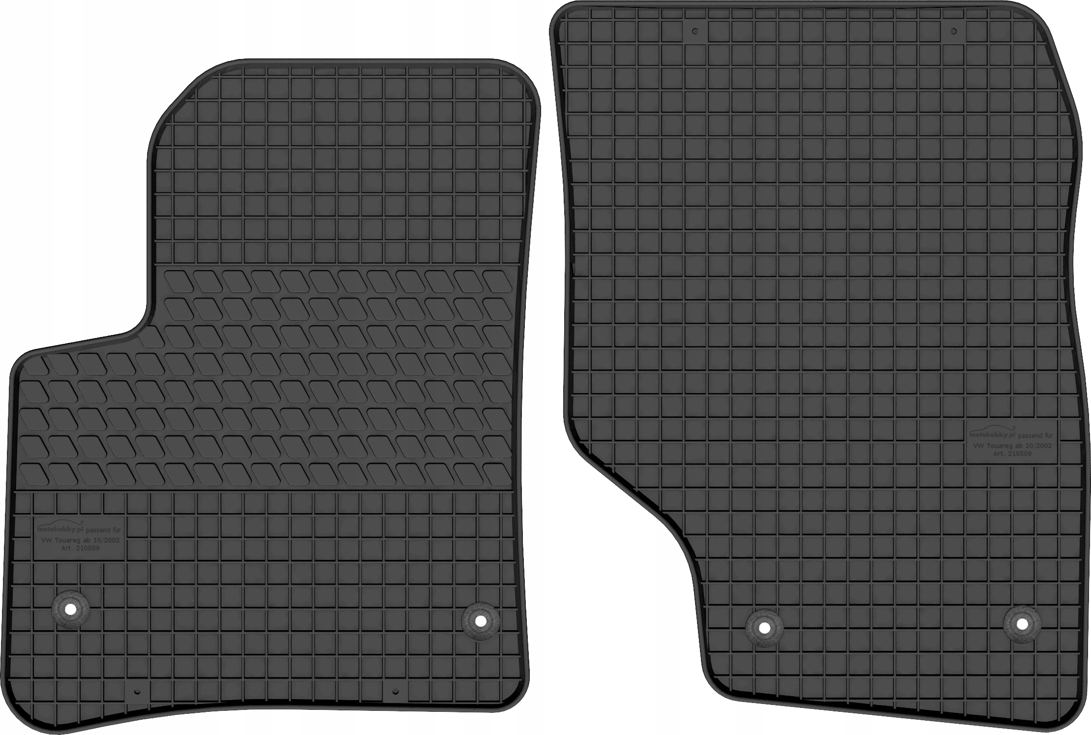 

Vw Touareg I (02-10) Dywaniki Gumowe Stopery Przód