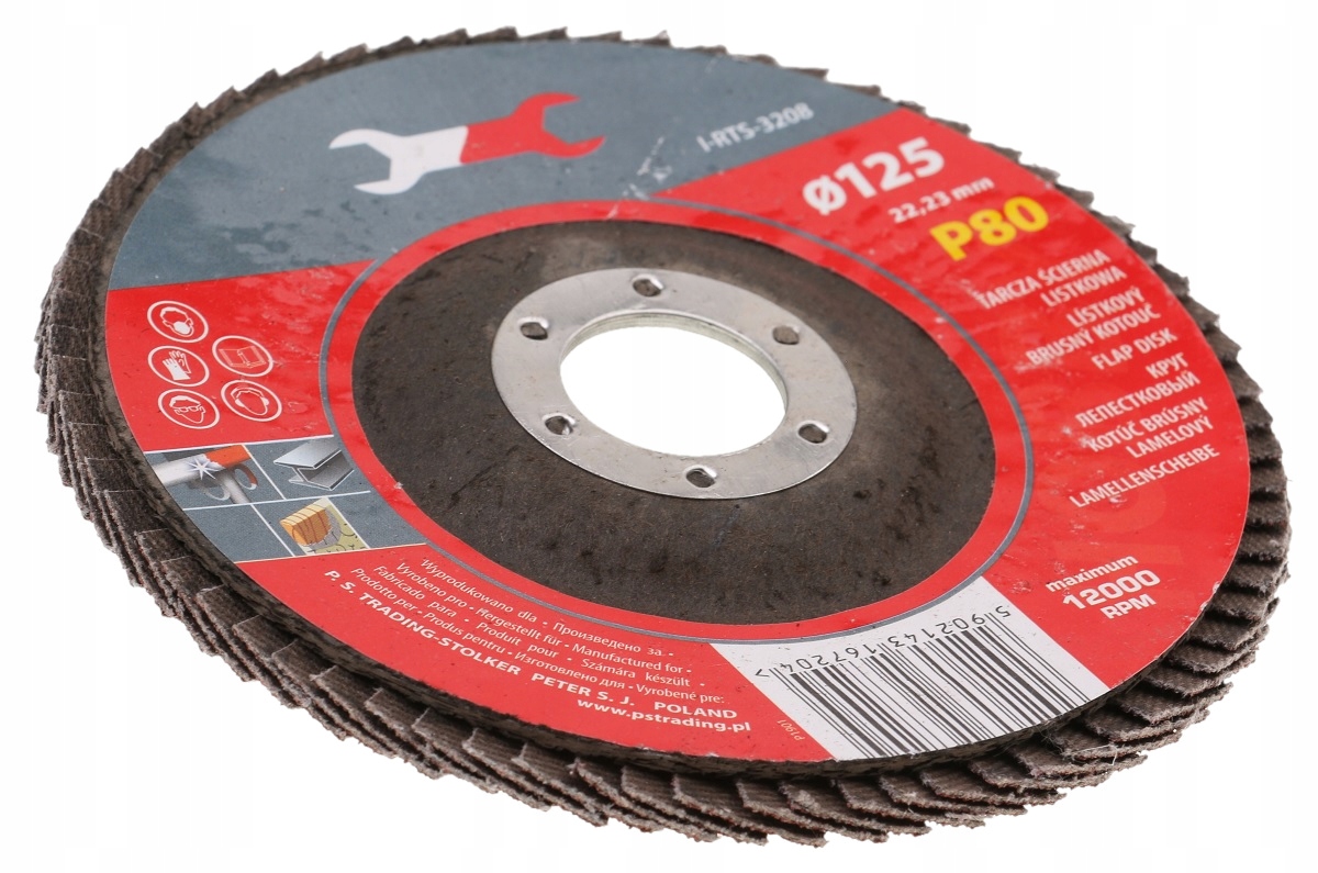 

Tarcza Lamelkowa Ścierna Listkowa P80 125 mm