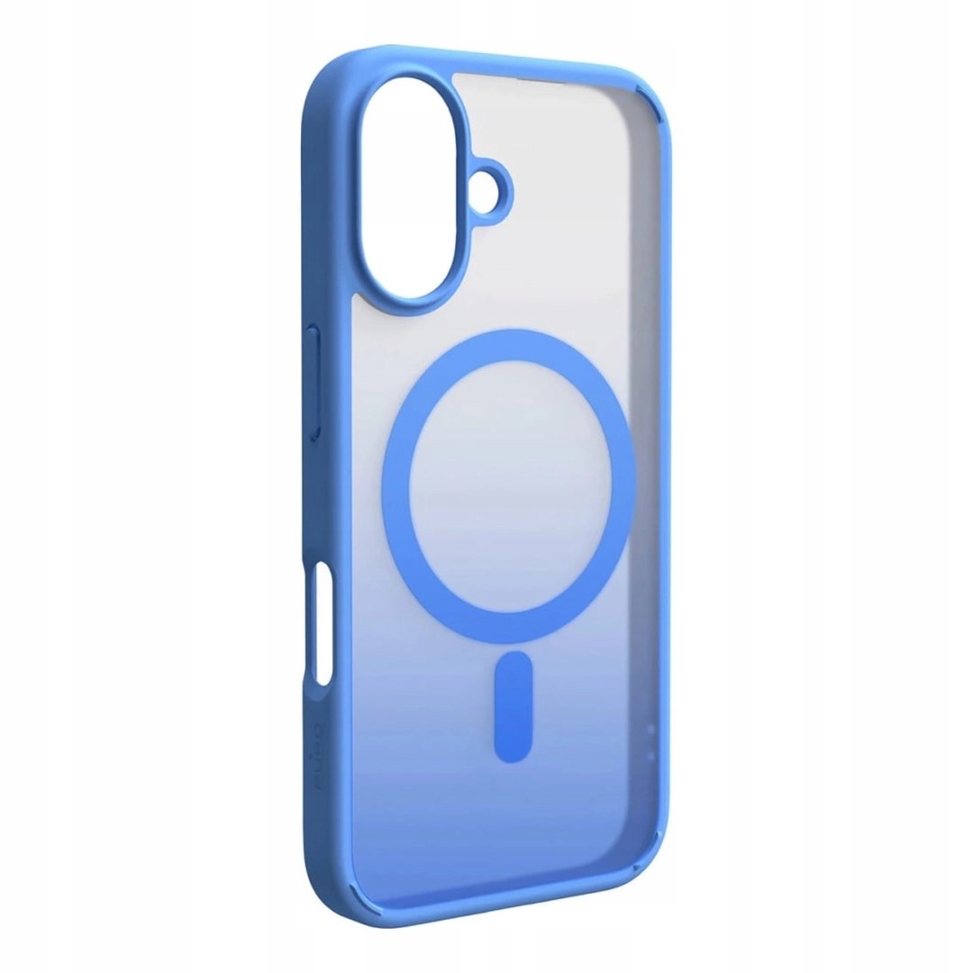 Etui silikonowe Puro Gradient MagSafe do iPhone 16e/17e niebieskie