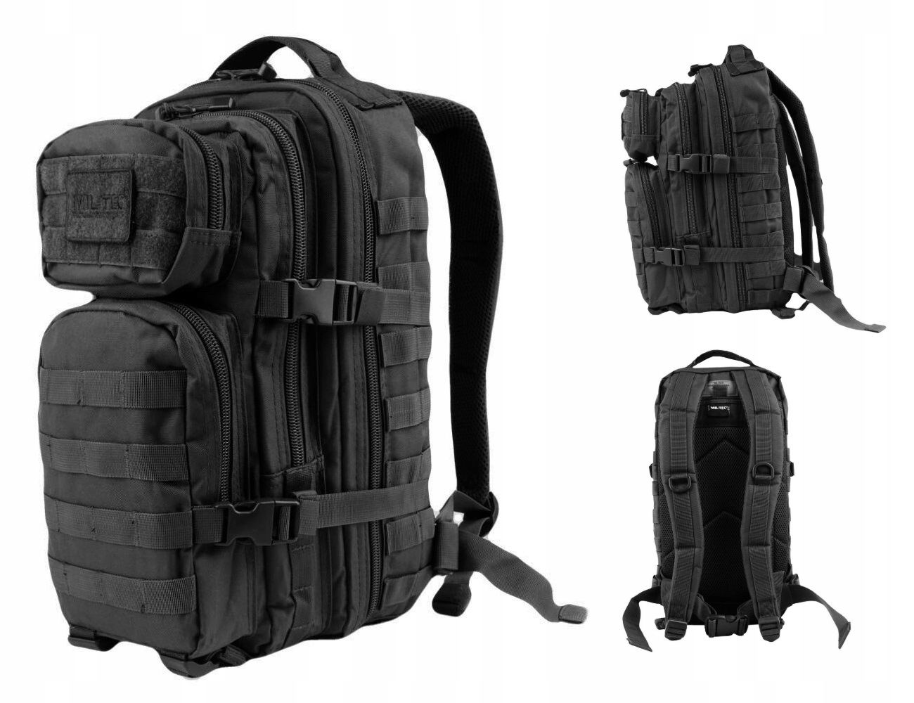 Plecak Wojskowy Taktyczny Militarny Turystyczny Mil-Tec Assault 20L Czarny
