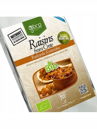 2x GReco Rozinky sultánky z Kréty 200g Bio