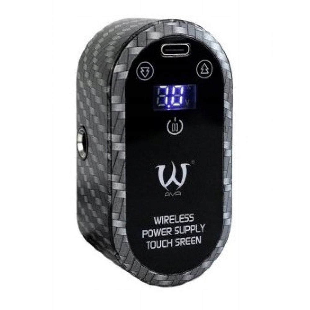 Bezdrátový napájecí zdroj Ava W8 dotykový 1950 mAh Rca pro strojky na tetování в