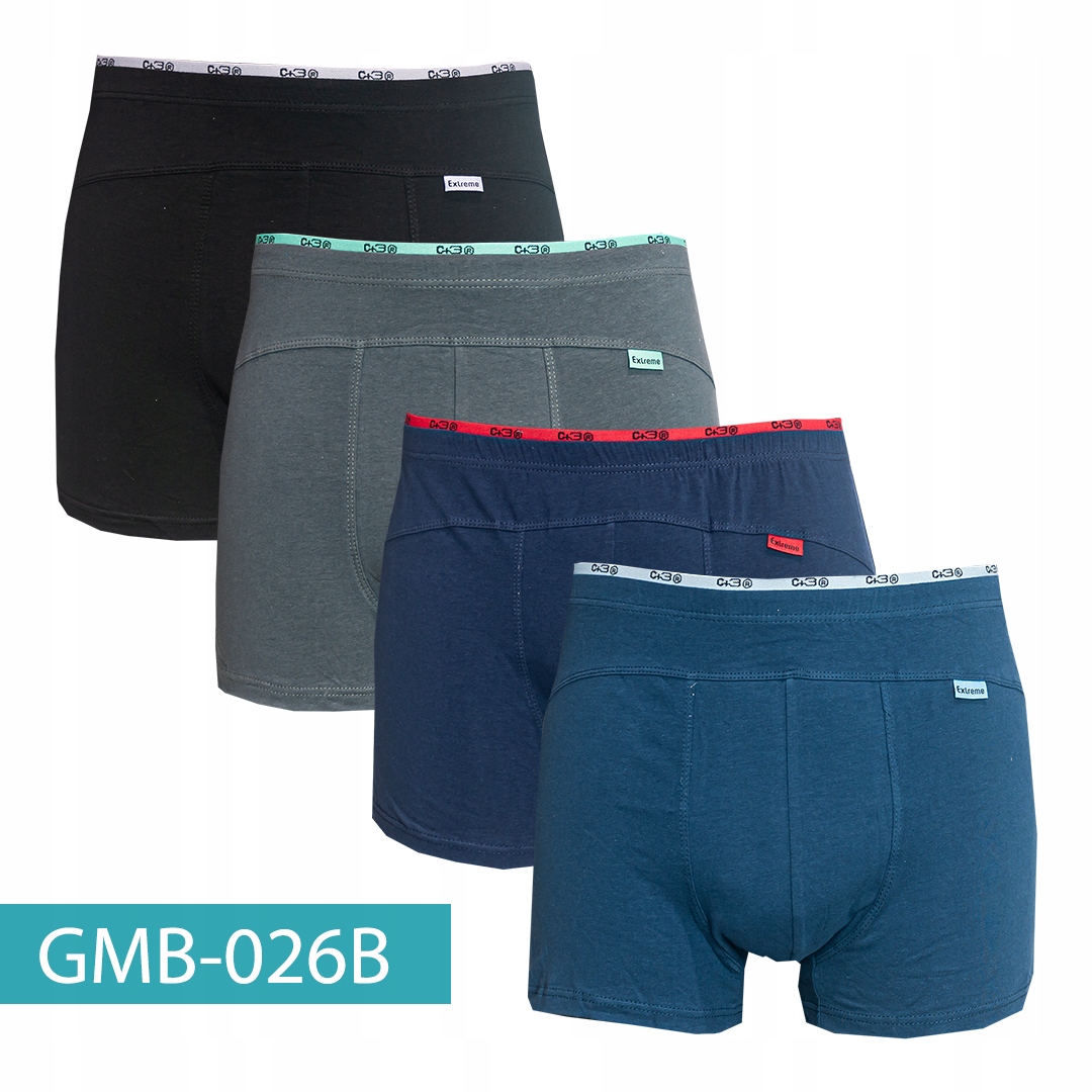 4x Bokserki C+3 PREMIUM Bawełna 4XL XXXXL Marka C+3