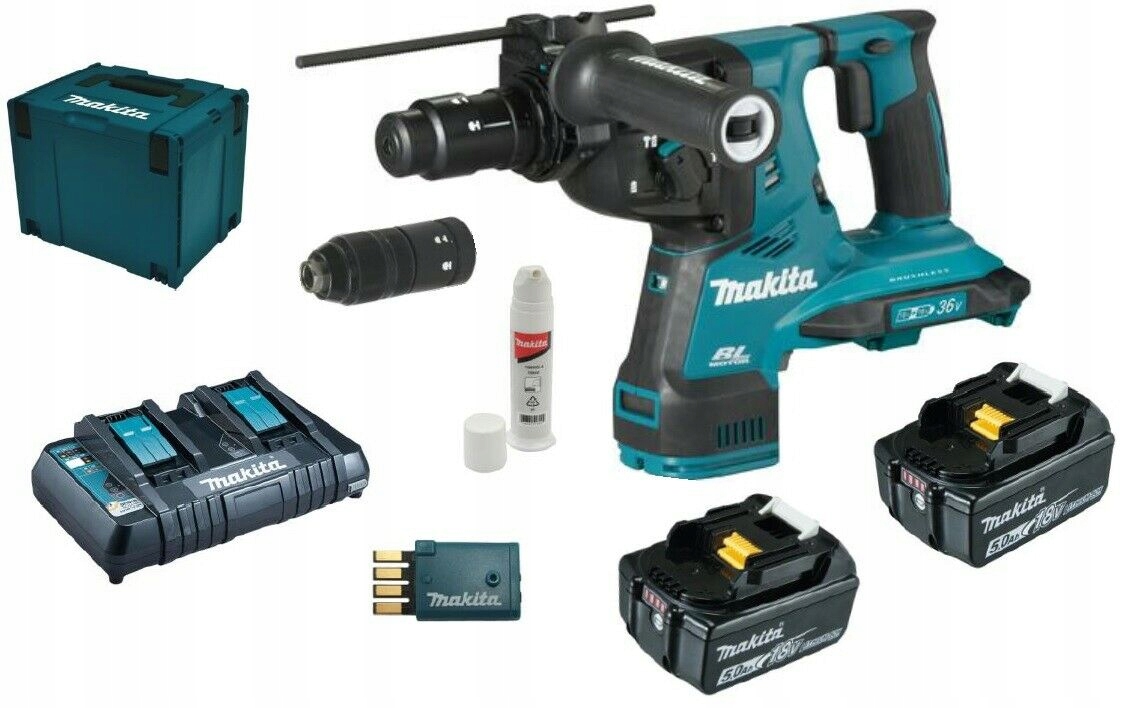 

Młot Udar Obrotow 2*18V 2*5.0*AH DHR283T2JU Makita
