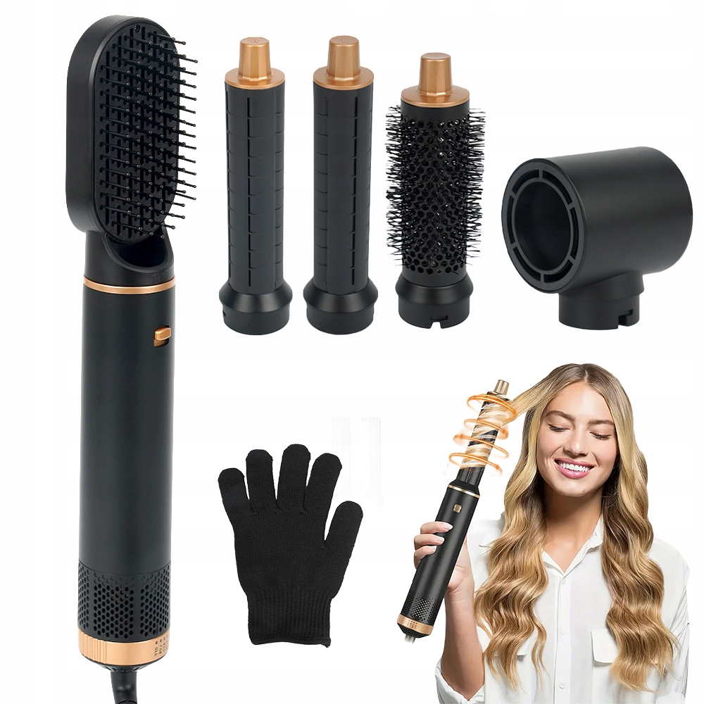 Univerzální fén-Žehlička Na Vlasy s otočným kabelem o 360° Ergonomie