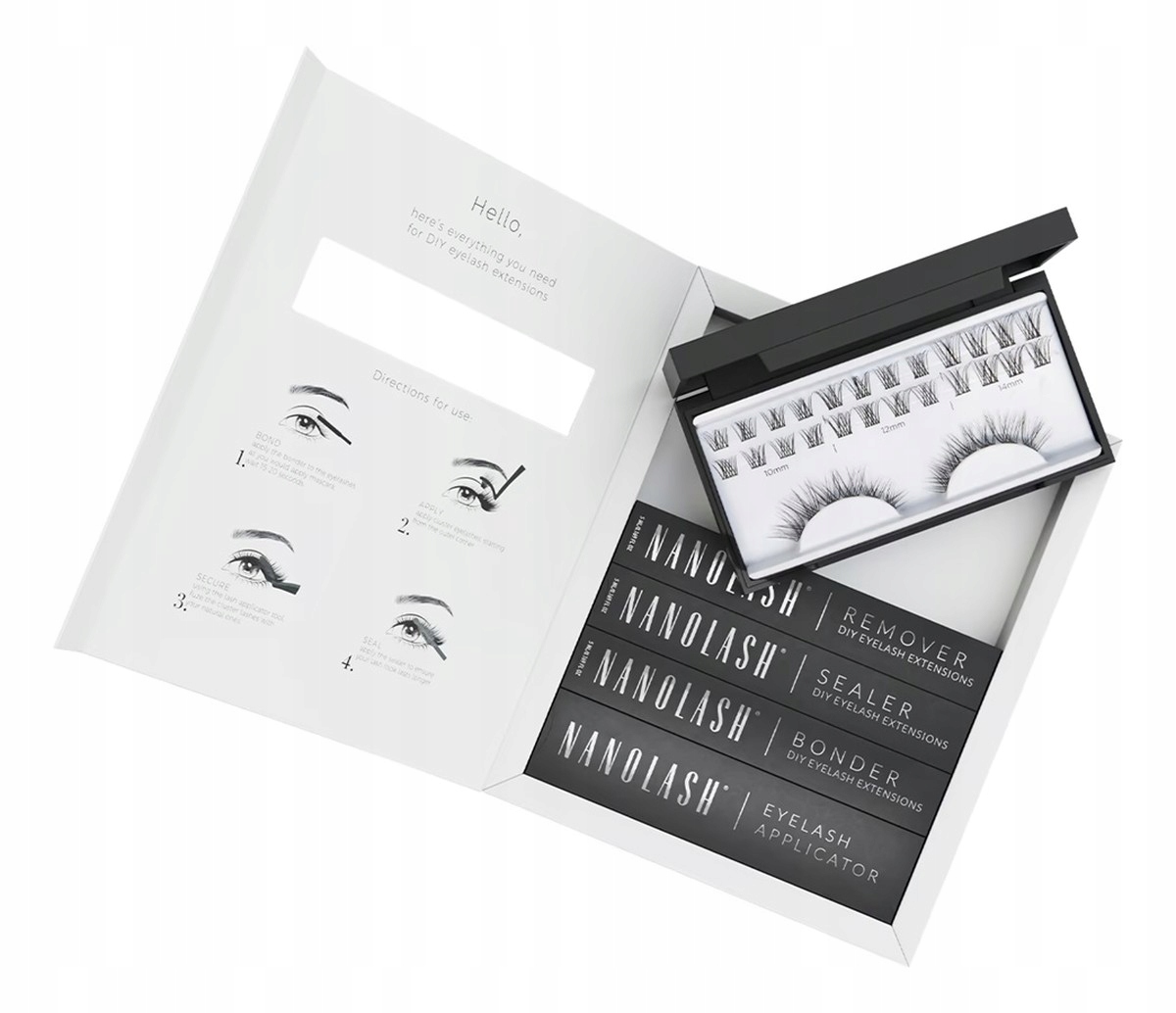Nanolash Diy Extensions Starter Kit Sada umělých řas
