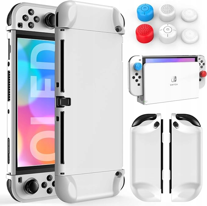 MOOROER OBUDOWA DO NINTENDO SWITCH OLLED BIAŁA