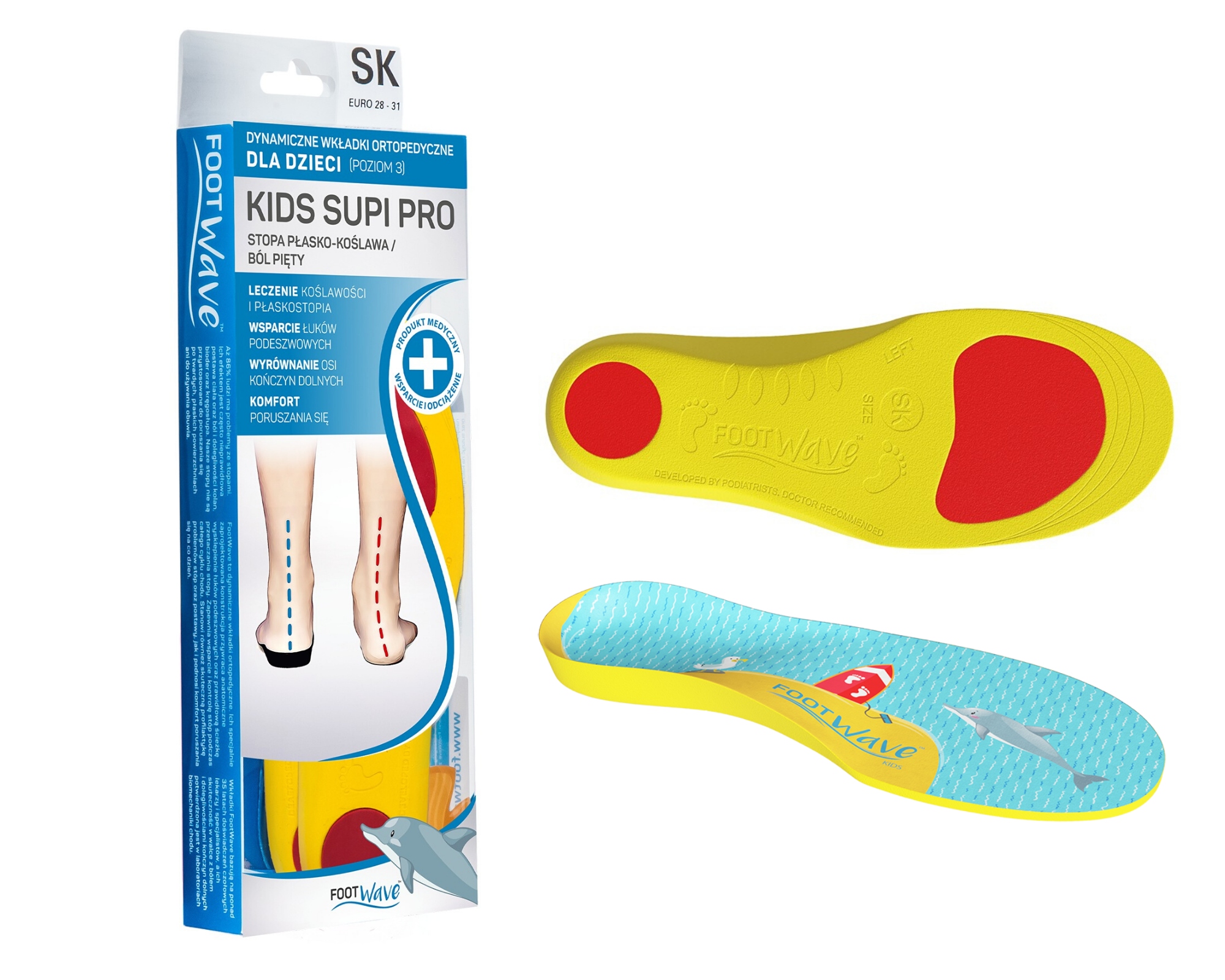 

Wkładki supinujące ortopedyczne dla dzieci