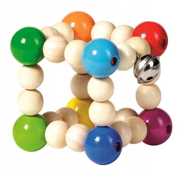 

Drewniana Grzechotka elastyczny kwadrat Heimess