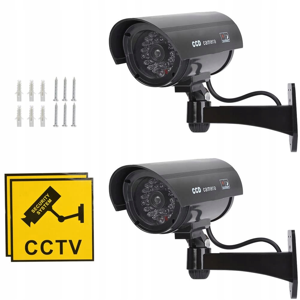 Kamera CCTV atrapa z migającą diodą LED 2 szt Model 2019P341