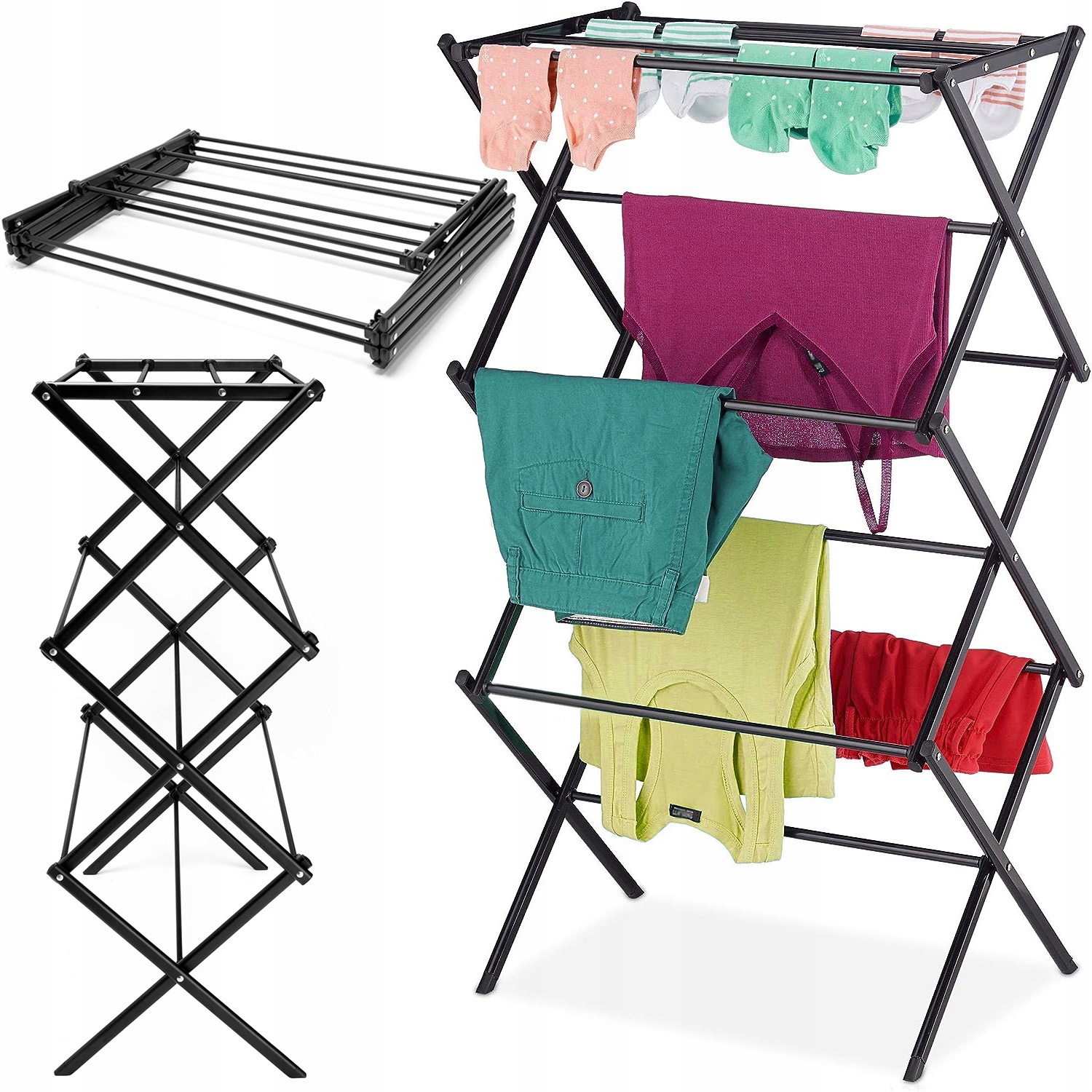 Levně Volně stojící vertikální Sušák prádla Gockowiak 73-73 cm