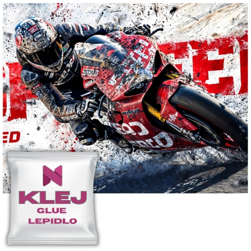 Mládežnická fototapeta Motocyklista Závod Motor Tapeta pro chlapce 148x220