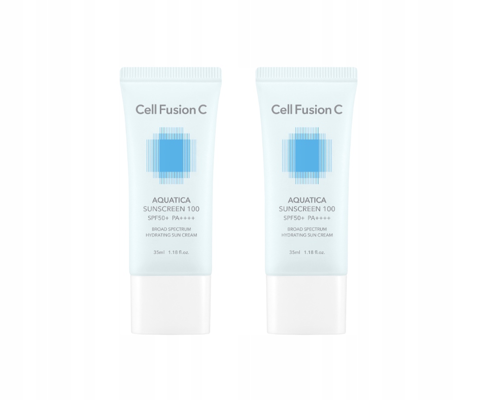 Krem z filtrem SPF50 Nawilżający Lekki Cell Fusion C Aquatica Zestaw 2x35ml