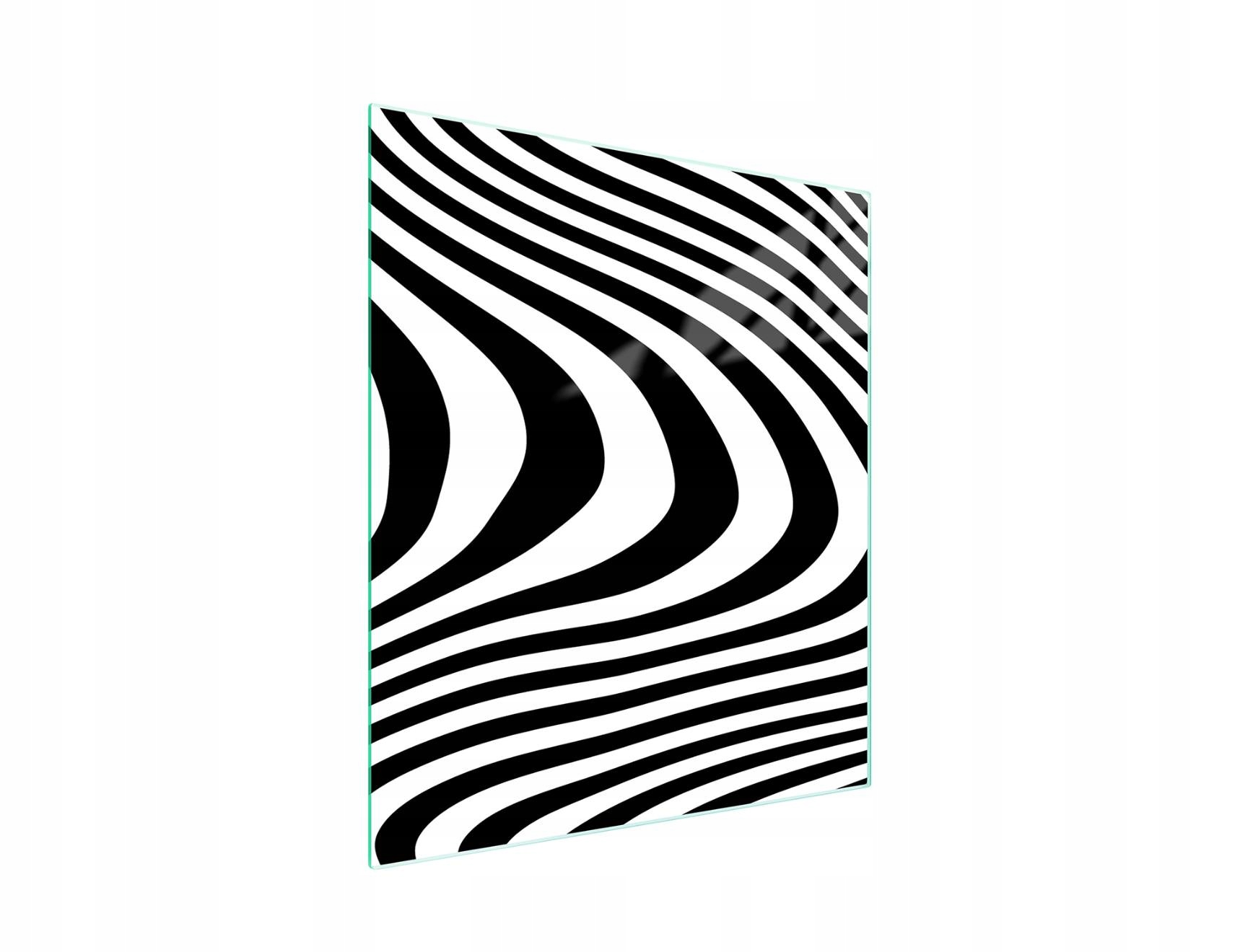 7v1 Skleněná Krájecí Deska 45x52 Zebra