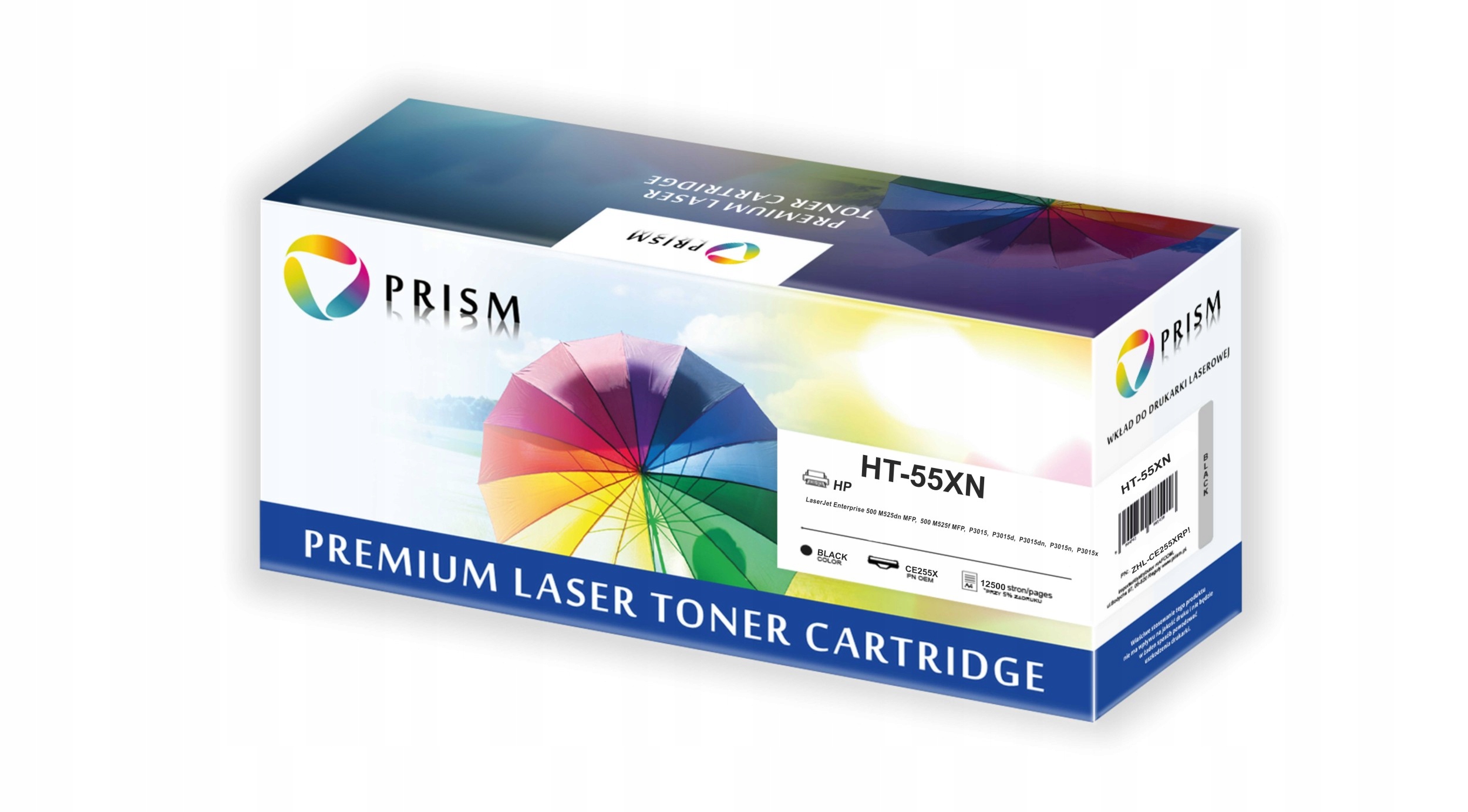 Toner Czarny do Hp P3011 P3015d P3015Dn Zamiennik 12.5K CE255X 55X 724H