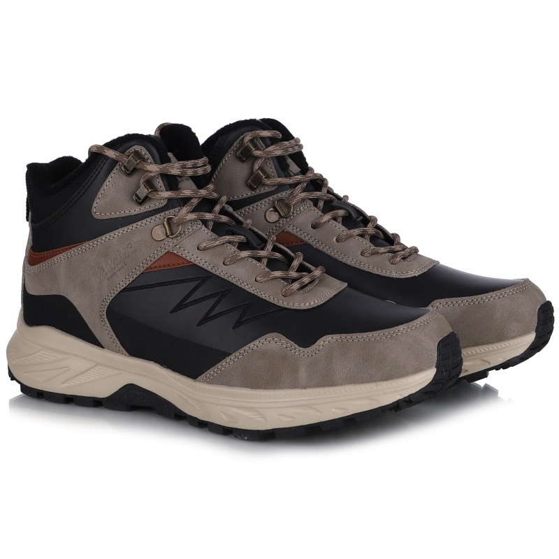 Pánské kozačky Lee Cooper LCJ-25-01-3727M Khaki/black Eko Kůže Vel. 42