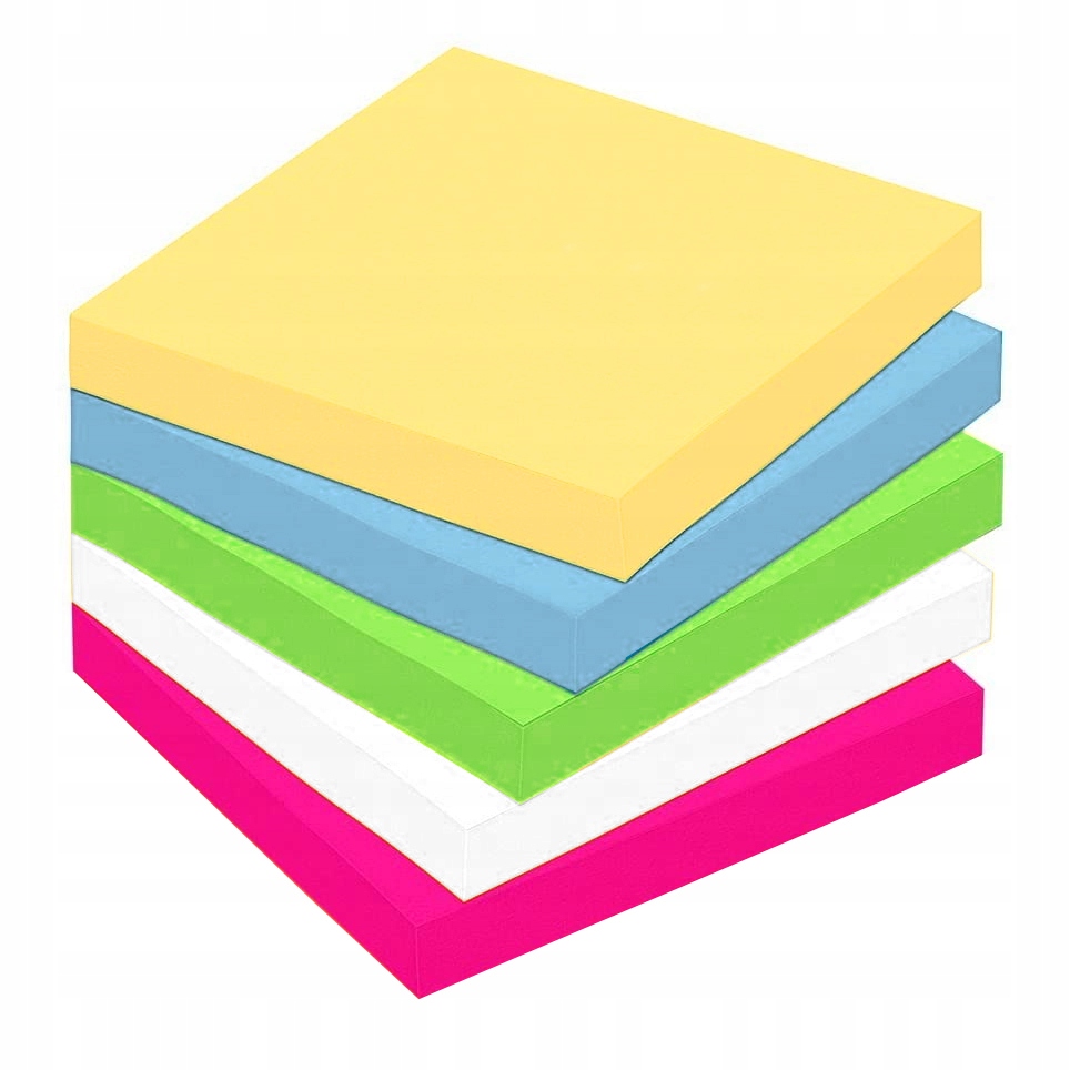 notes kostka karteczki klejone kolor 83x83x35 | 2759 — 3