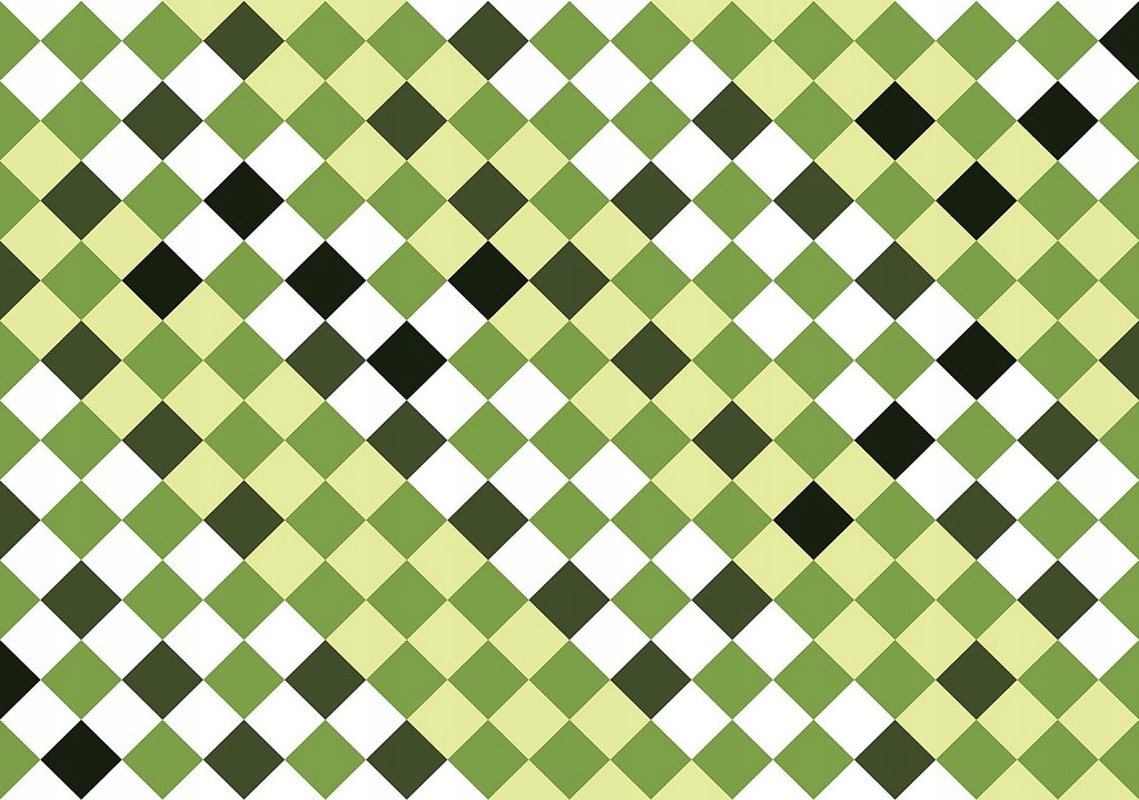 Fototapeta Geometrické kosočtverce zelené bílé a černé abstrakce 312x219 lepidlo