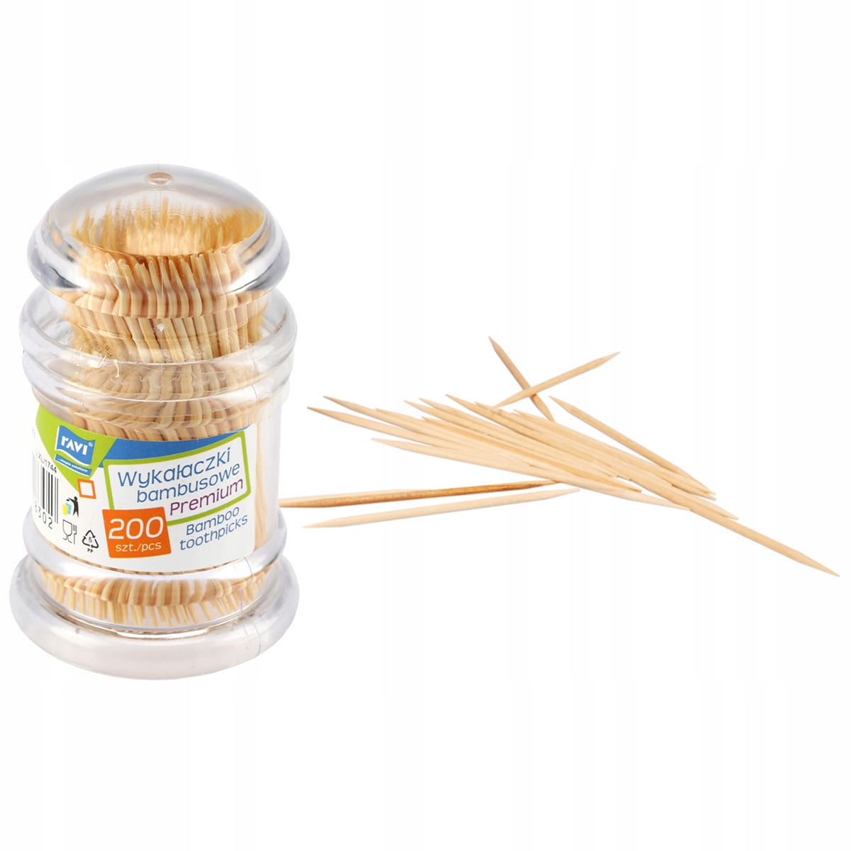 RAVI WYKAŁACZKI BAMBUSOWE 200SZT PREMIUM