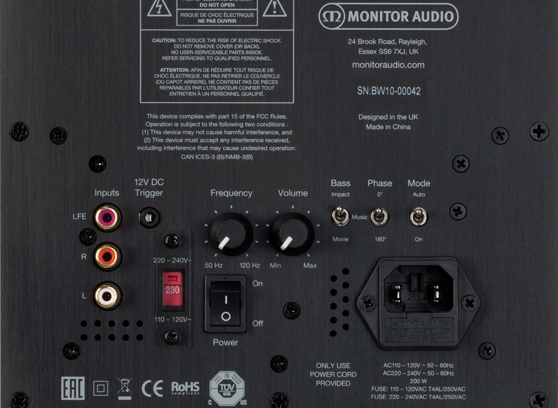 SUBWOOFER AKTYWNY MONITOR AUDIO BRONZE W10 6G Model Bronze W10