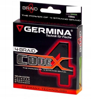 GERMINA CODE 4 GREEN BRAID LINE 150m 0,16mm/14,7kg