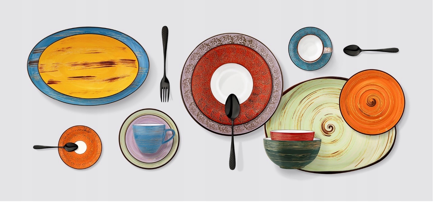 WILMAX Talerz deserowy 20,5 cm - żółty Kształt okrągły