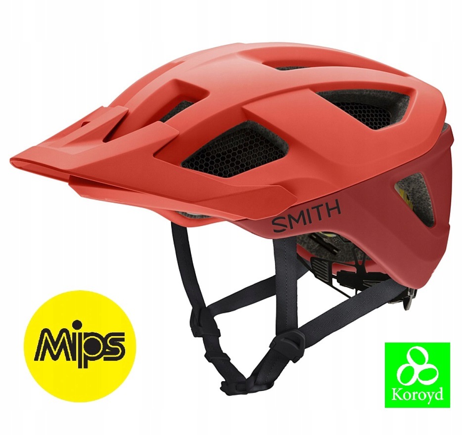 Kask Mtb Smith Session Mips matte poppy terra Red 59-62 L