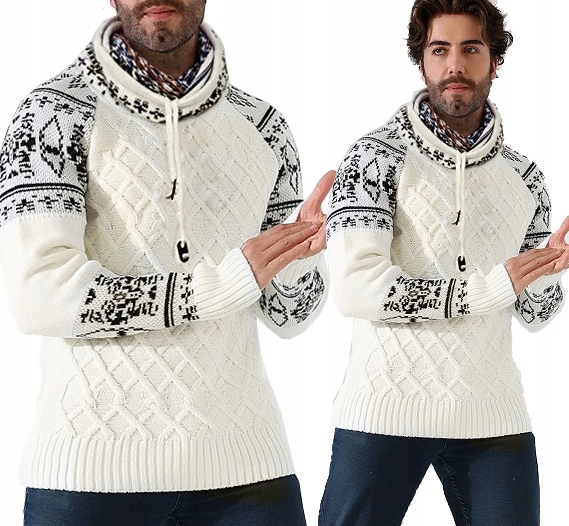 Teplý svetr Nákrčník Mikina Norská