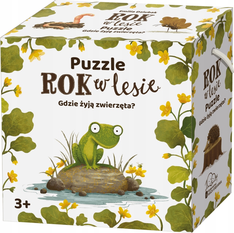 

Rok W Lesie Gdzie Żyją Zwierzęta Puzzle 3+