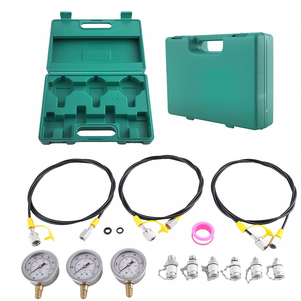 Sada pro testování hydraulického tlaku, měření tlaku v systému