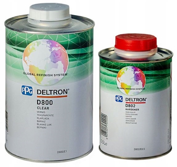 PPG LAKIER BEZBARWNY D800 1L 6x 9L