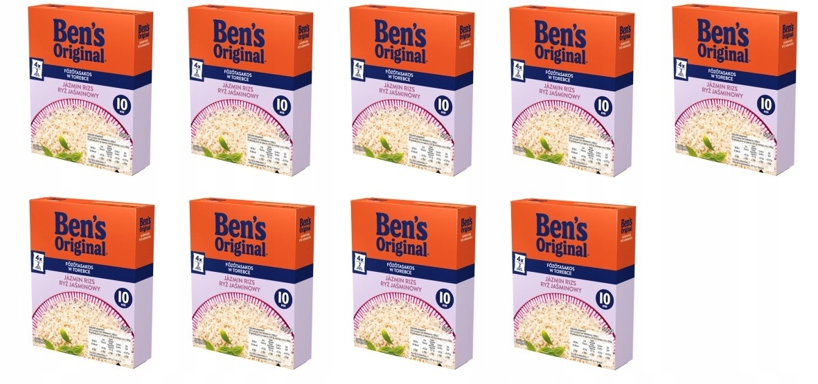 Levně 9 x 500 g Uncle Ben's Original Jasmínová rýže (4x125 g) Karton