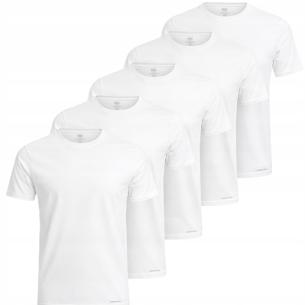 Scotch & Soda Tričko Tričko Pánské SSFA25M2312806-100 5PACK sada bílá