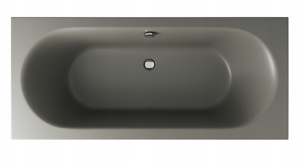 Oceana Slim Obdélníková vana 170 x 75 cm, šedá matná, elegantní design