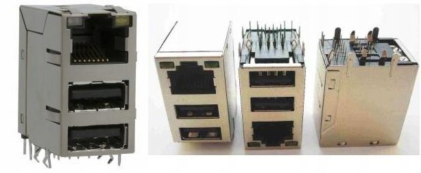 

Gniazdo ekranowane RJ45 2xUSB A Led 1835