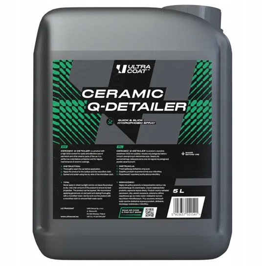 ULTRACOAT _ CERAMIC Q-DETAILER 5L _ Z DODATKIEM KWARCU SIO2 ŚWIETNY EFEKT