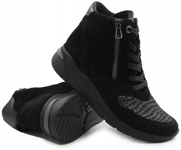 Pohodlné dámské podzimní zateplené Kotníkové Boty Waldlaufer 715H80 40