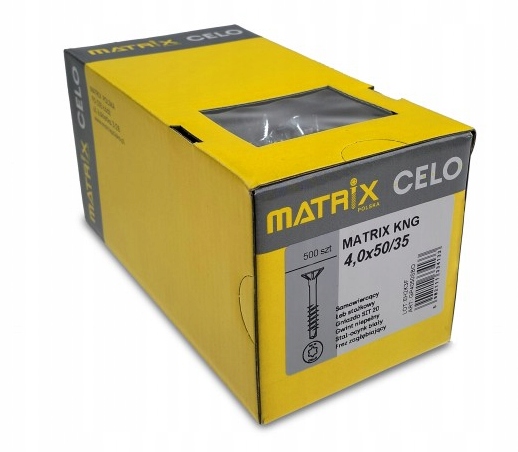 wkręty matrix konfirmanty 4x50 500szt.