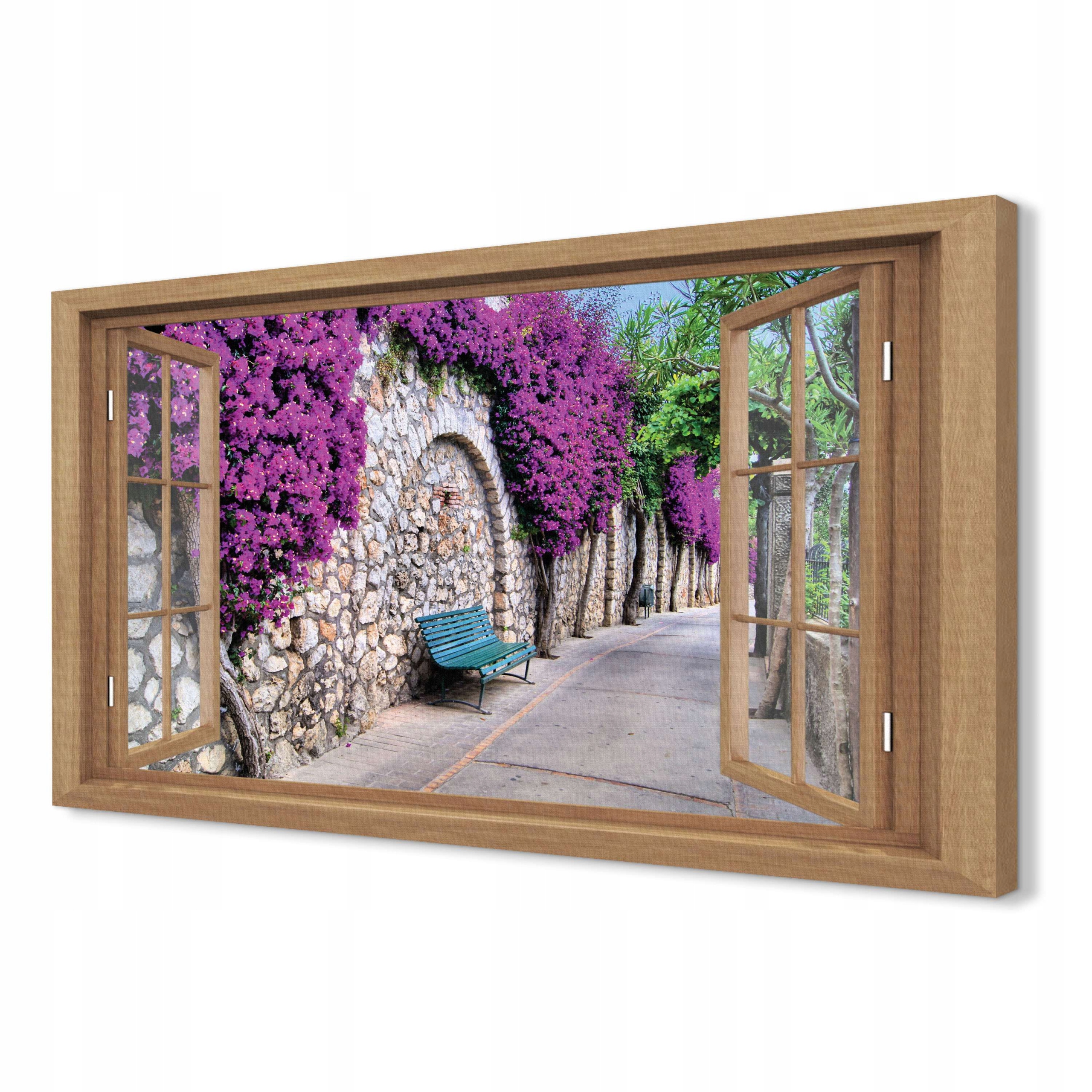 Obraz zvětšující interiér 120x80 Zeď, alej Capri