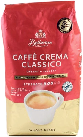 Levně Bellarom Caffe Crema Classico Arabica Káva v zrnech 1000 g