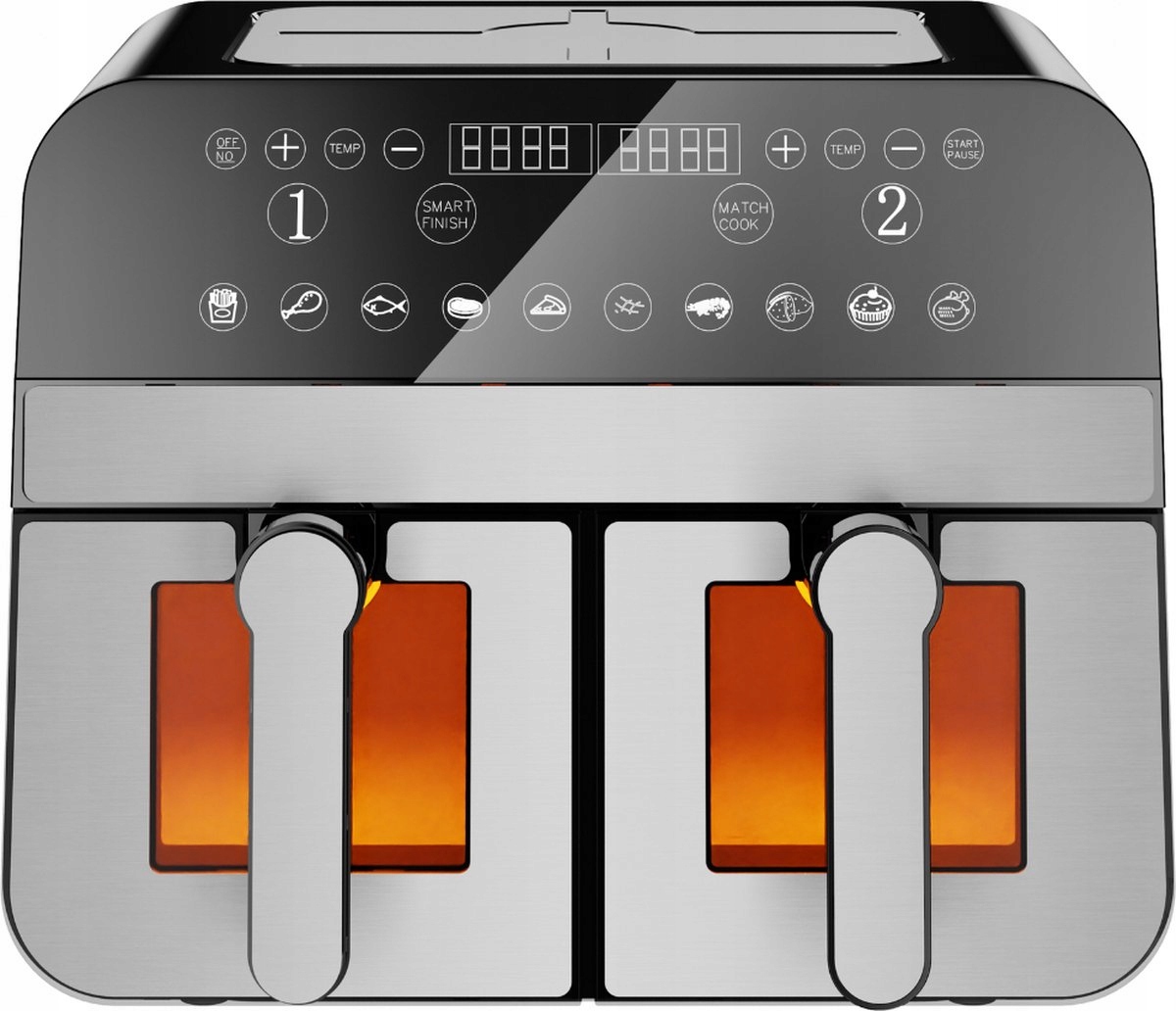 Beztuková fritéza s okny 9L Air Fryer XL 2400W Comfynest